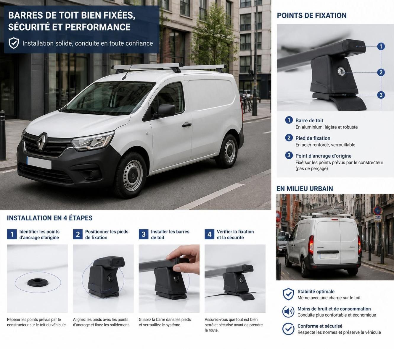découvrez comment choisir la barre de toit idéale pour votre utilitaire afin d'optimiser vos transports en toute sécurité et efficacité.