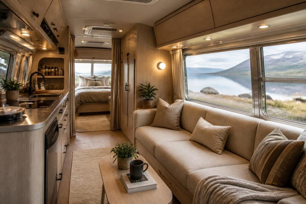 découvrez comment aménager l'intérieur de votre caravane airstream pour allier style et confort, avec des conseils pratiques et des idées design pour un espace à la fois fonctionnel et élégant.