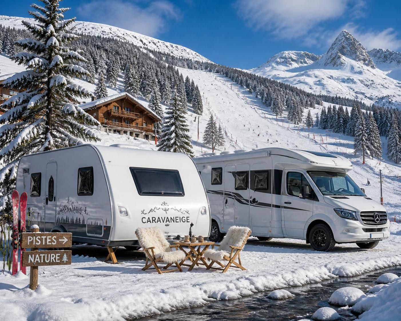 découvrez le confort exceptionnel d'une caravaneige au pied des pistes pour des vacances d'hiver inoubliables, alliant proximité des pistes et ambiance chaleureuse au sommet.