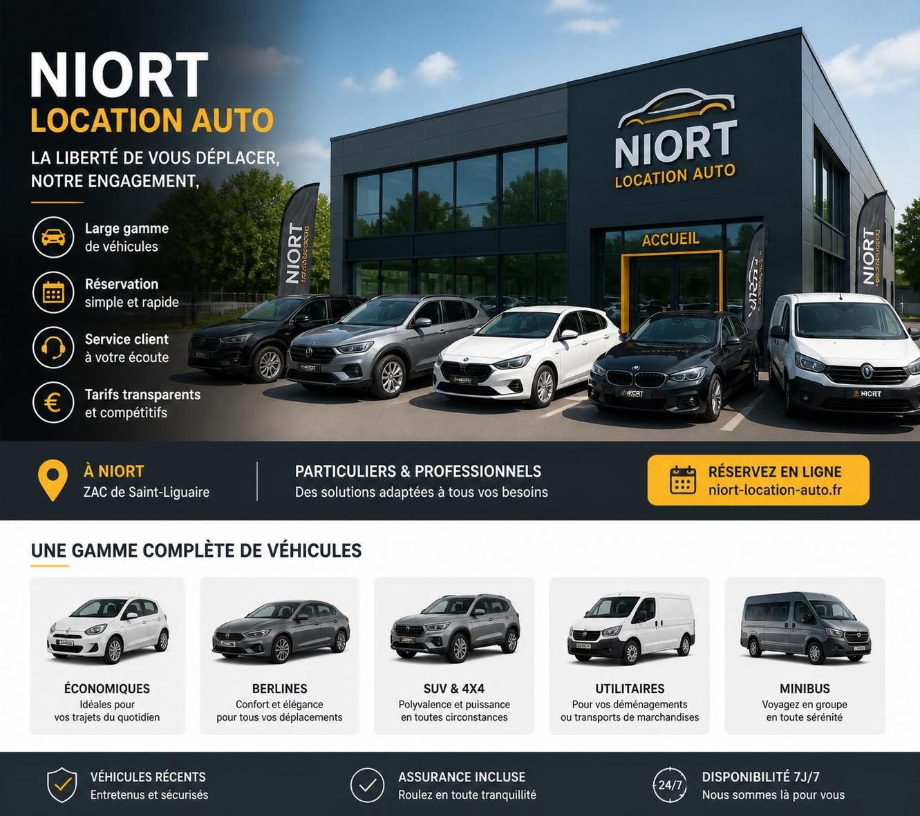 découvrez les meilleures agences de location de voiture à niort pour un excellent rapport qualité-prix. comparez les offres et choisissez la voiture idéale pour vos besoins.