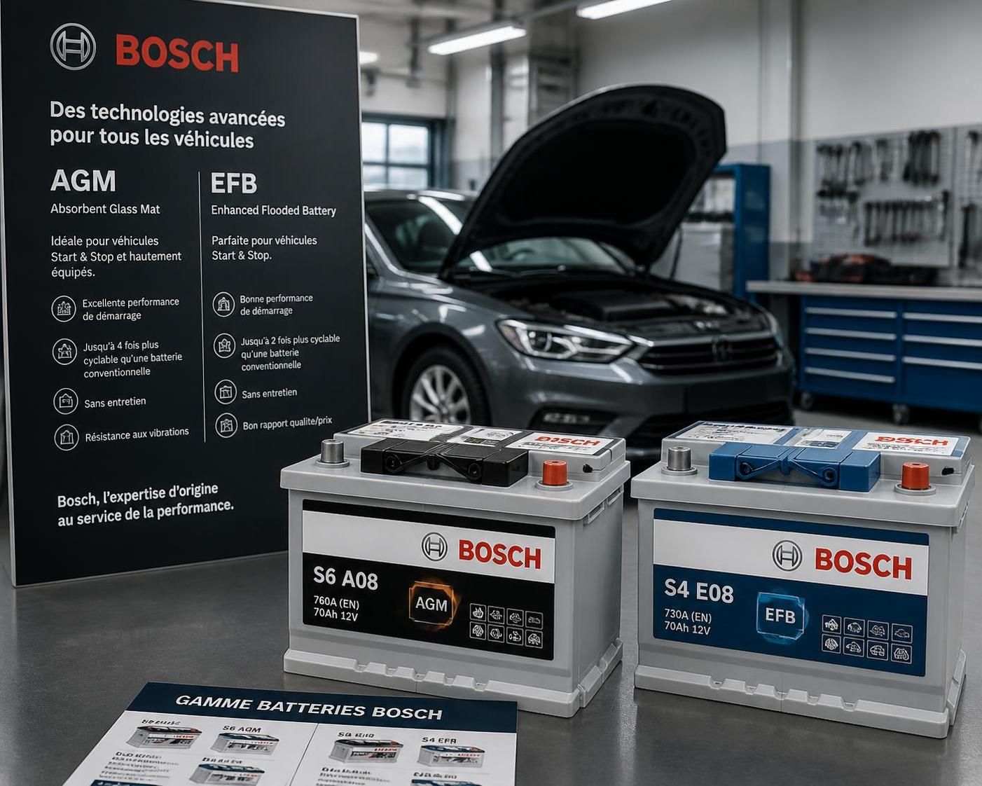 découvrez les différentes technologies des batteries voiture bosch et trouvez celle qui offre la meilleure durée de vie pour votre véhicule.