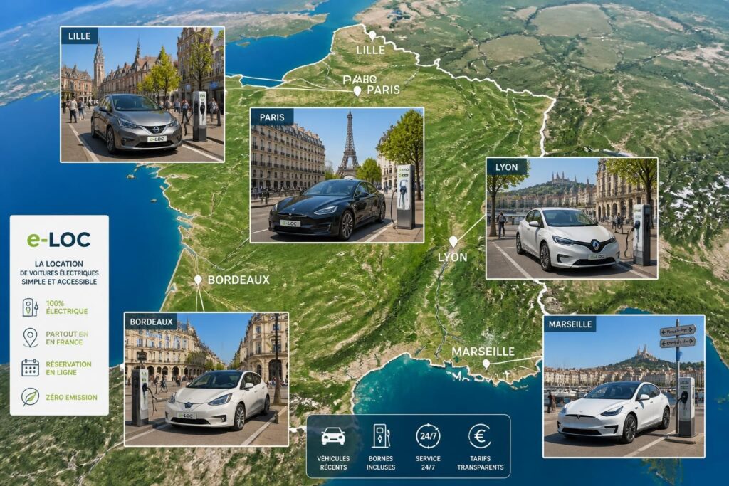découvrez les meilleures villes en france pour la location de voiture électrique, leurs offres, tarifs et avantages pour un déplacement écologique et économique.