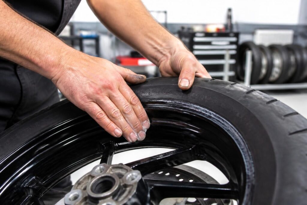 découvrez pourquoi l'utilisation de graisse montage pneu facilite la pose des pneus moto en assurant un montage plus rapide, sécurisé et sans dommages.